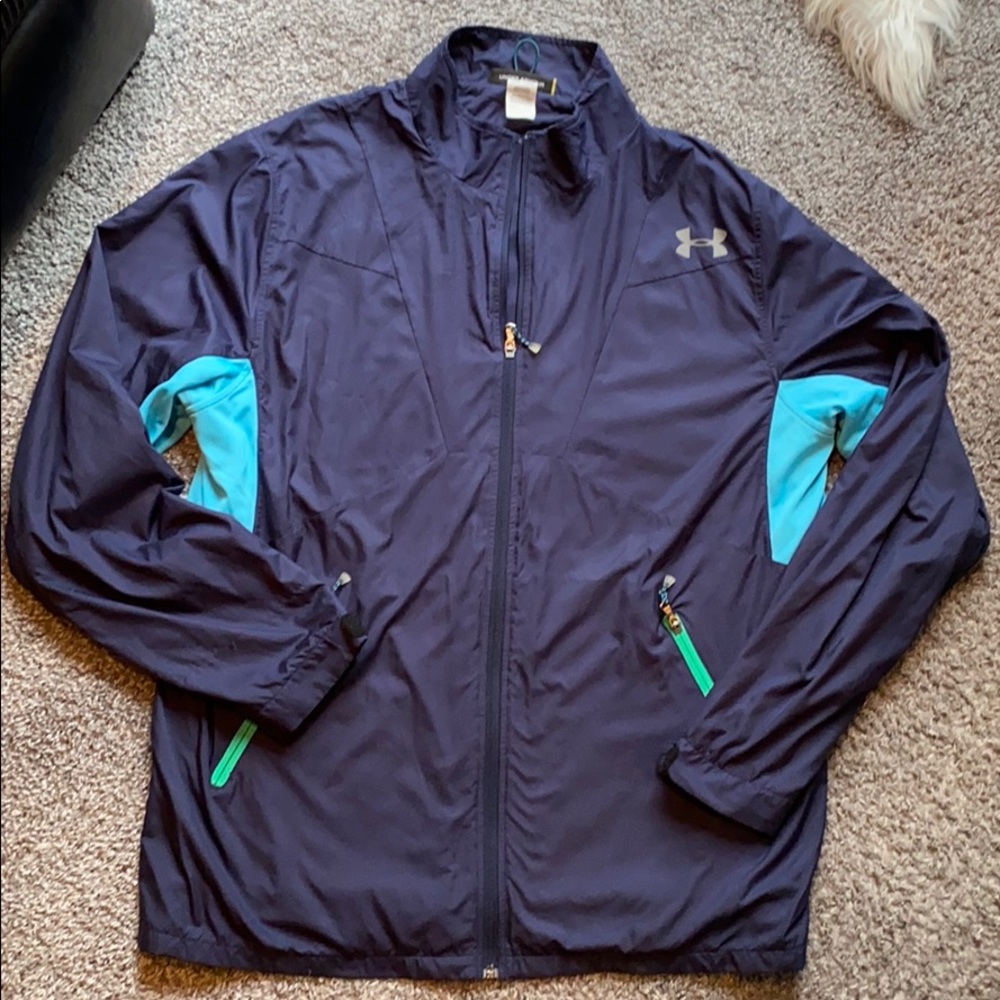 Under Armour Zip Lightweight Jacket Navy 2 Tone 2XLT